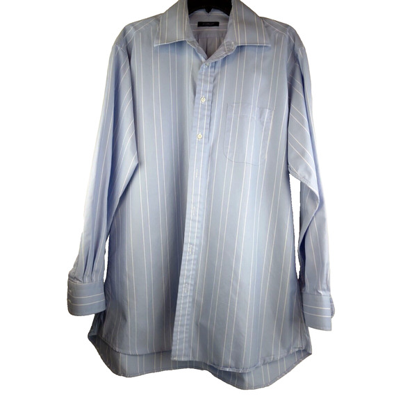 Burberry's long sleeve button-down striped shirt made in USA, men's XL /eaa450183